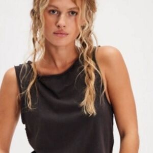 We the free roll neck  muscle tank